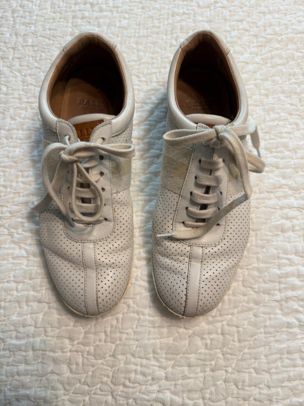 **Bally Switzerland White Athletic Shoes**